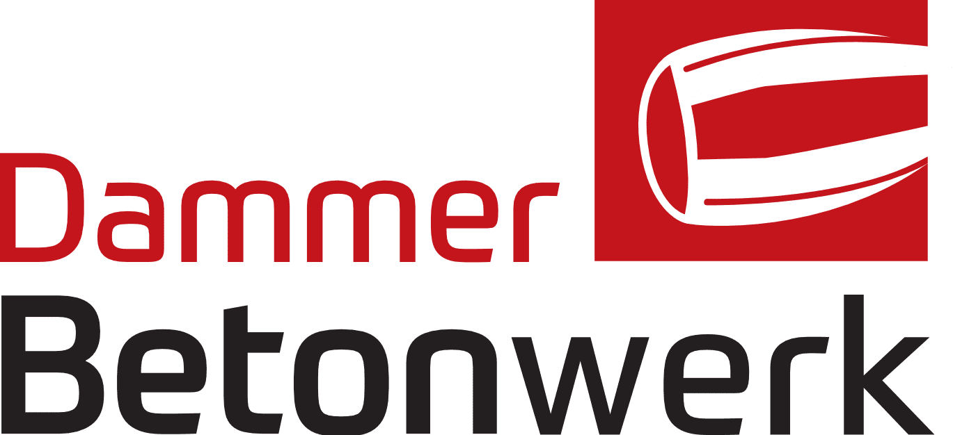 Dammer Betonwerk Logo, Betonfertigteile und Bauprodukte.